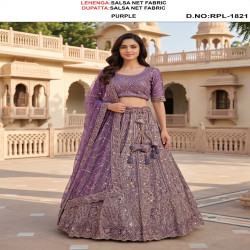 Designer Embroidered Bridal Lehenga Choli with Dupatta