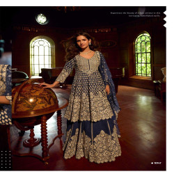 Premium Georgette Heavy Embroidered Skirt Set with Dupatta