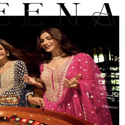 Premium Georgette Heavy Embroidered Skirt Set with Dupatta