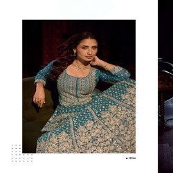 Premium Georgette Heavy Embroidered Skirt Set with Dupatta