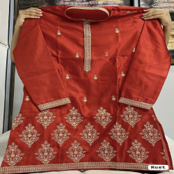 Regal Royal Silk Embroidered Kurta Pyjama Set for Men