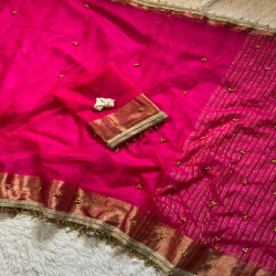 Trending Ghungroo Tissue Silk Saree with Blouse