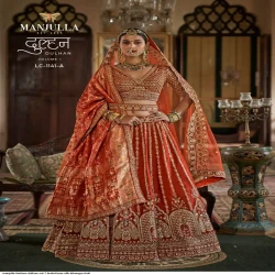 Premium Bridal Tone Silk Embroidered Bridal Lehenga Set with Double Dupatta