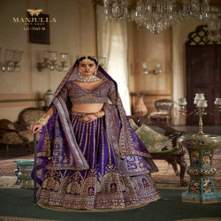 Premium Bridal Tone Silk Embroidered Bridal Lehenga Set with Double Dupatta