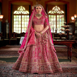 Royal Heritage Bridal Lehenga Set with Double Dupatta