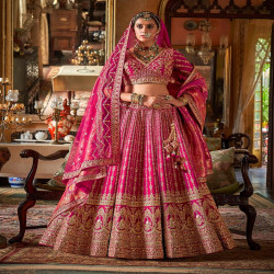 Royal Maharani Bridal Lehenga Set with Double Dupatta