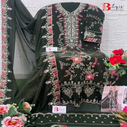 Heavy Embroidered Pakistani Suit Set with Handwork